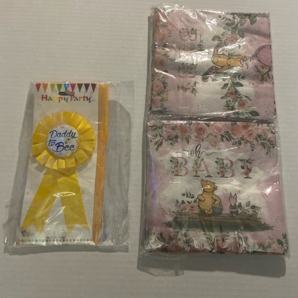 Baby shower items..new!